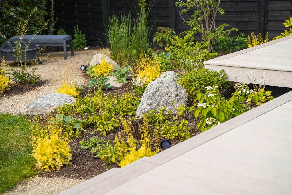 Steve and Rees Landscapes design and build Millboard decking in Chorleywood