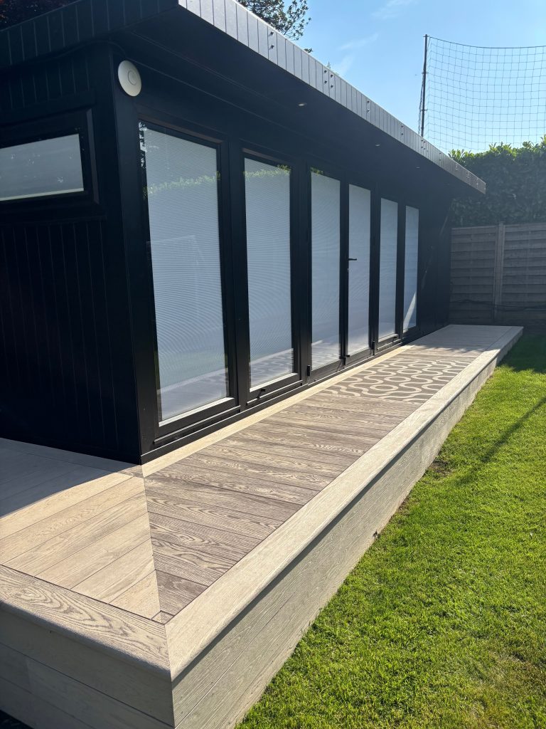 millboard walkway garden decking
