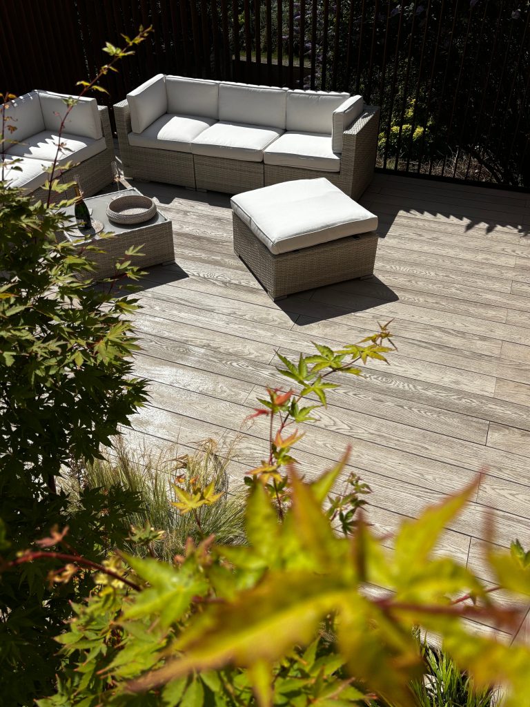 how to design stylish decking terrace