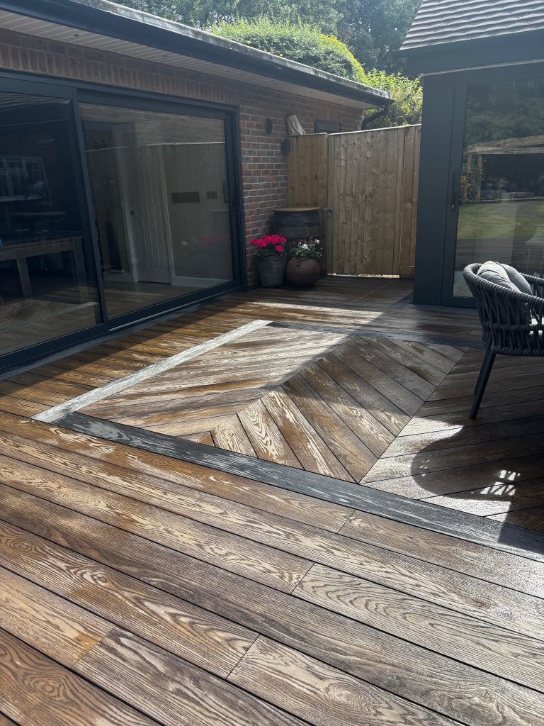 stylish decking designed by Karl Harrison