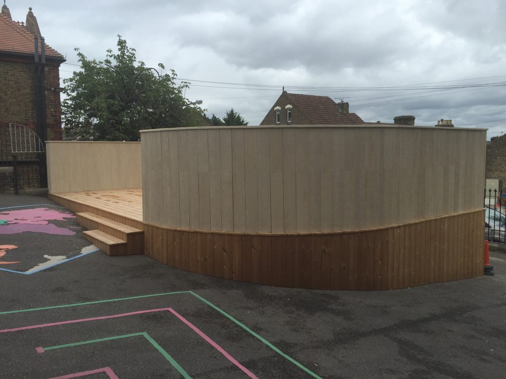 Curved millboard cladding london