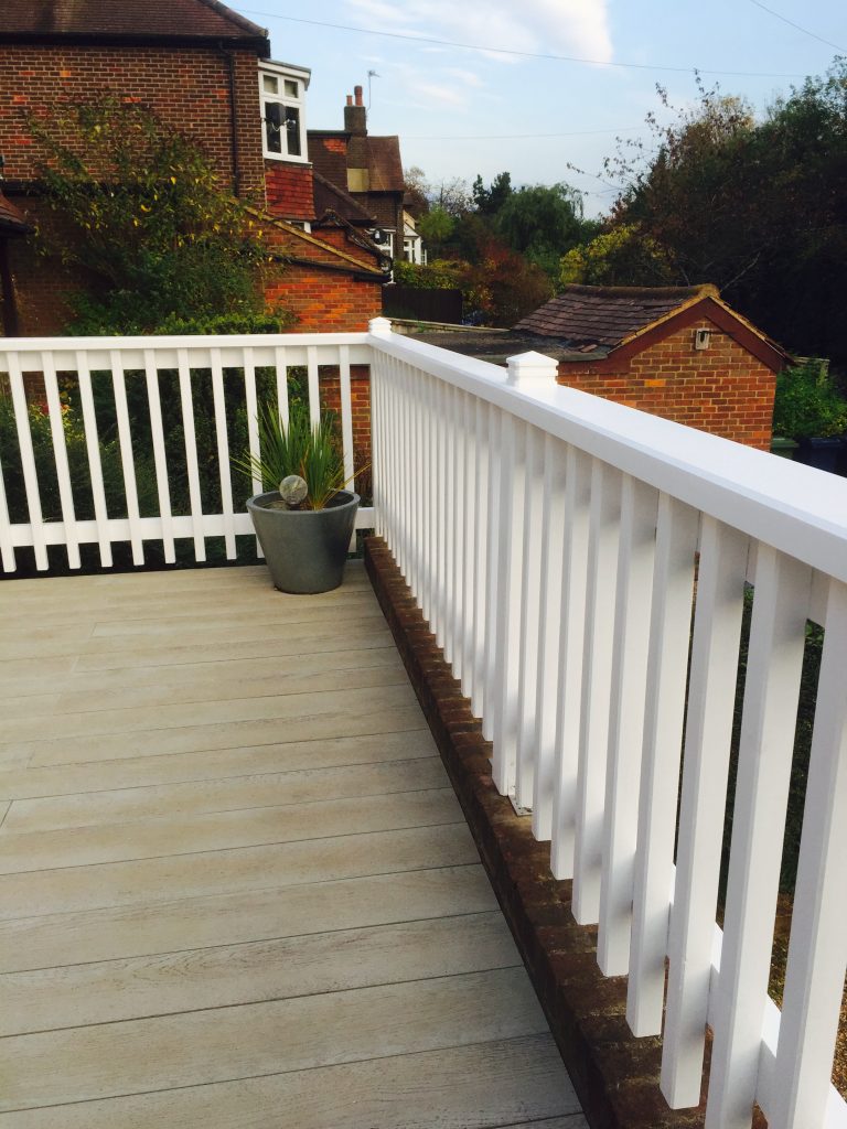 first floor decking terrace with Millboard in Amersham