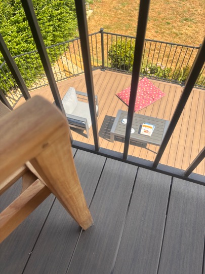 decking with view on decking as long as its deckorators composite