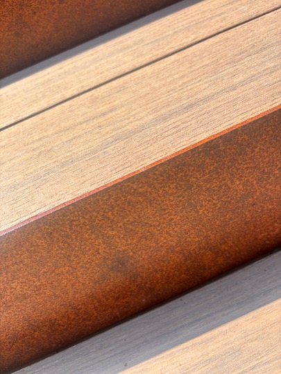 cortes steps with decking by Deckorators